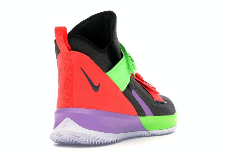 Nike LeBron Soldier 13 Thunder Grey Bright Crimson Electric Green