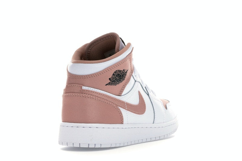 Jordan 1 Mid White Rose Gold (GS)