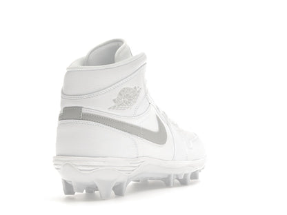 Jordan 1 Mid TD Cleat White Grey Fog