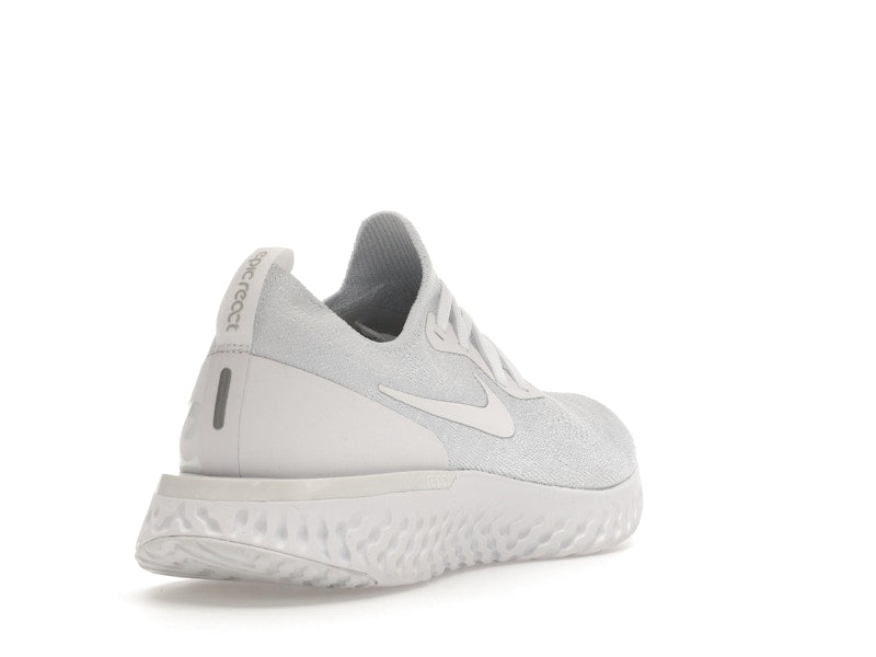 Nike Epic React Flyknit True White