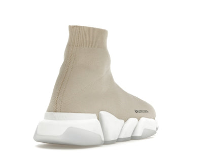 Balenciaga Speed 2.0 Recycled Sole Transparent Sole Beige
