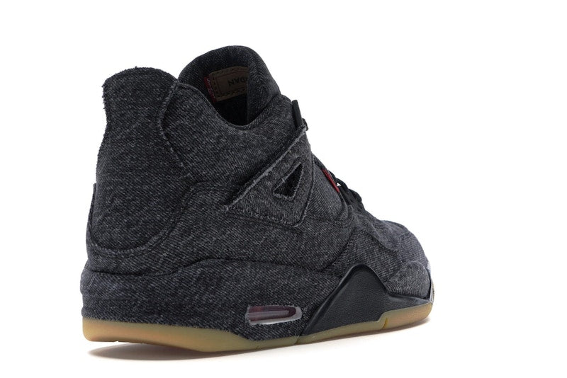 Jordan 4 Retro Levi's Black (GS) (Blank Tag)