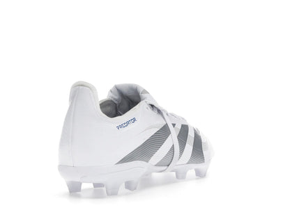 adidas Predator League Fold-Over Tongue FG/MG Cloud White Silver Metallic Bright Royal