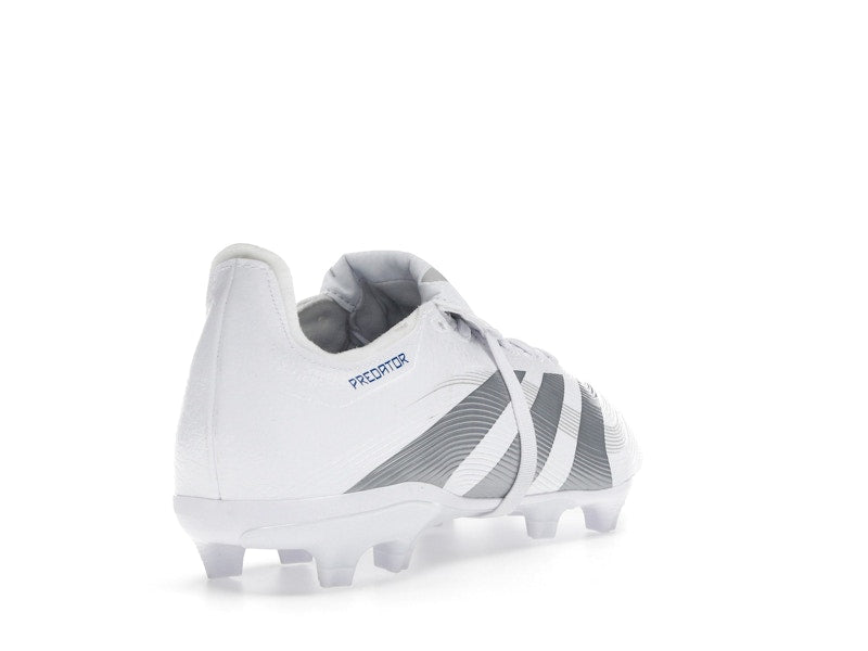 adidas Predator League Fold-Over Tongue FG/MG Cloud White Silver Metallic Bright Royal