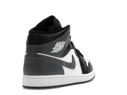 Jordan 1 Mid Black White Iron Grey