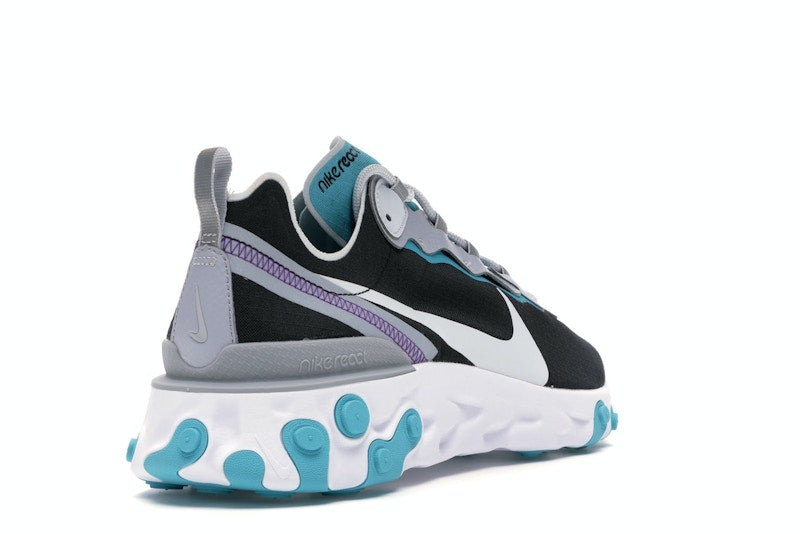 Nike React Element 55 Black Pure Platinum Teal Nebula
