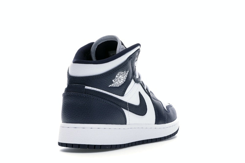 Jordan 1 Mid White Metallic Gold Obsidian (GS)