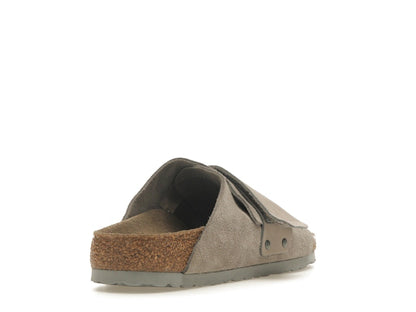 Birkenstock Kyoto Nubuck Suede Stone Coin