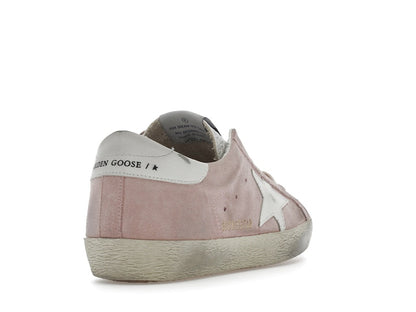 Golden Goose Super Star Pink Suede White