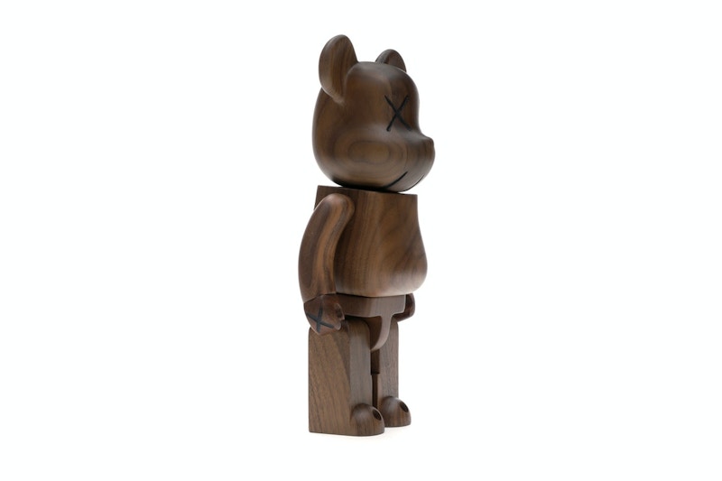 Bearbrick WORLD WIDE TOUR KAWS (Karimoku Wood) 400% Wood