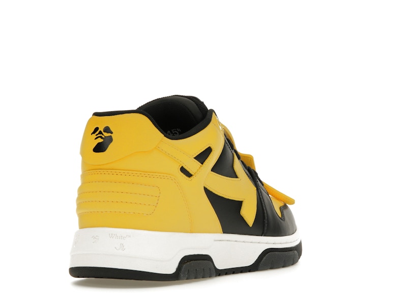 OFF-WHITE Out Of Office OOO Low Tops Black Yellow