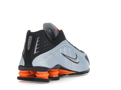 Nike Shox R4 Blue Tint Total Orange Black Metallic Silver (Women's)