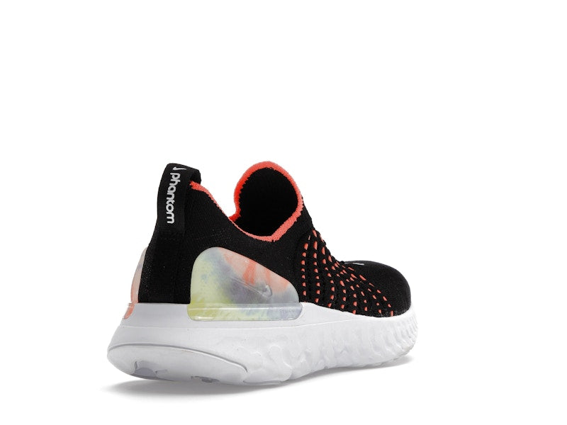 Nike React Phantom Run Flyknit Premium Black Bright Mango (Women's)