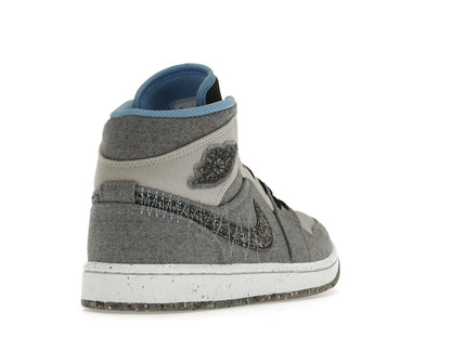 Jordan 1 Mid Crater Grey University Blue
