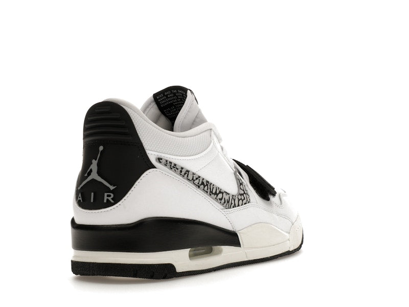 Jordan Legacy 312 Low White Black Elephant Swoosh