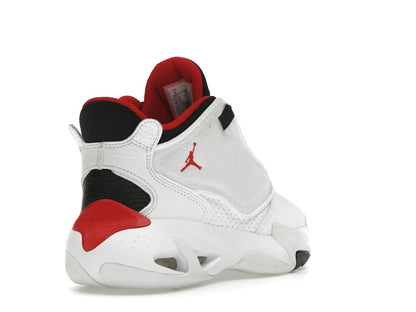 Jordan Max Aura 4 White Black University Red