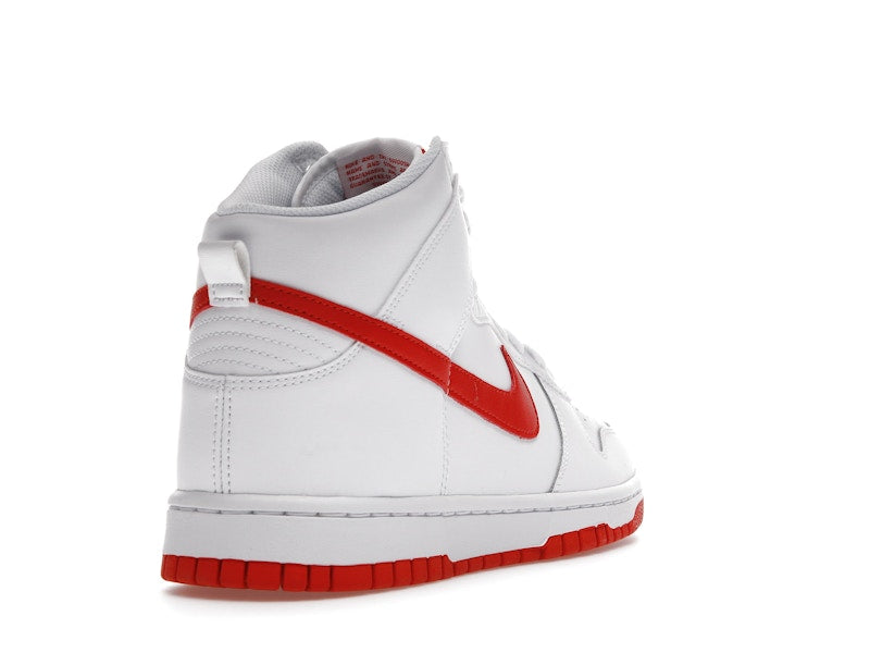 Nike Dunk High White Picante Red