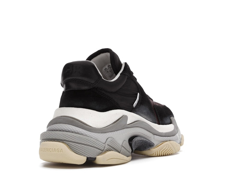 Balenciaga Triple S Black Burgundy