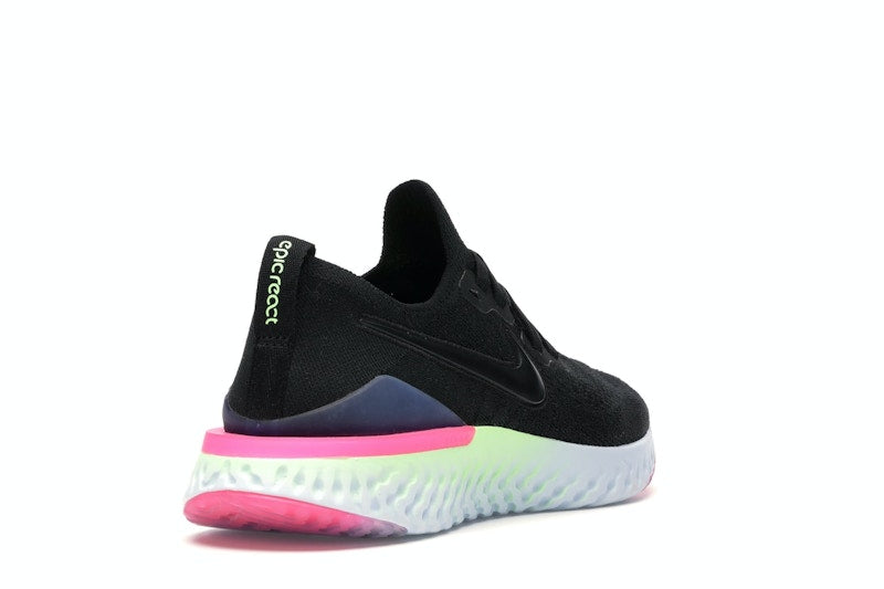 Nike Epic React Flyknit 2 Black Sapphire Hyper Pink (Women's)
