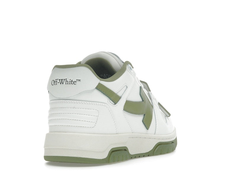 OFF-WHITE Out Of Office OOO Low Tops White Sage
