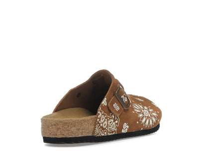 Bravest Studios Suede Paisley Clogs Hazel