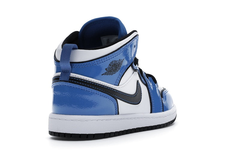 Jordan 1 Mid Signal Blue (PS)