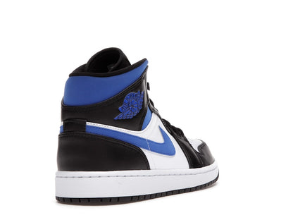 Jordan 1 Mid White Black Racer Blue