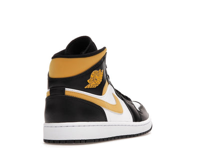 Jordan 1 Mid White Pollen Black