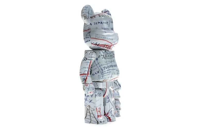 Bearbrick Jean-Michel Basquiat 2 100% & 400% Set White