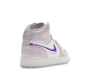 Jordan 1 Mid SE Barely Grape Iridescent Swoosh (GS)