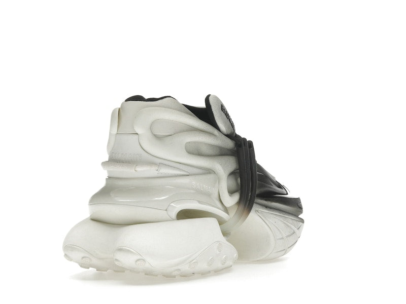 Balmain Unicorn Low-Top White Black Gradiant