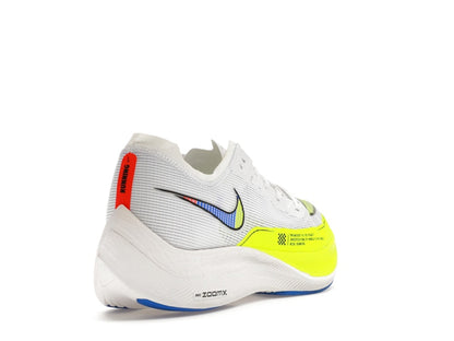 Nike ZoomX Vaporfly Next% 2 White Volt Racer Blue