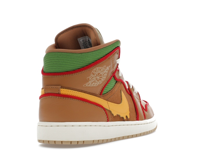 Jordan 1 Mid SE Cheeseburger