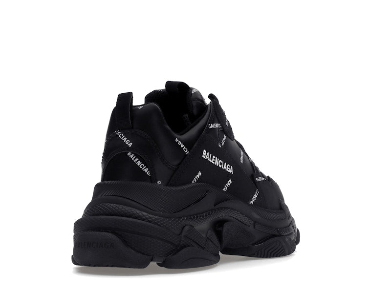 Balenciaga Triple S Black Logo (Women's)