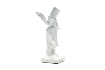 Banksy Bucket On Head Figure White
