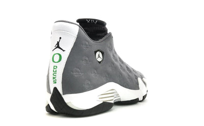 Jordan 14 Retro Oregon Ducks PE Grey