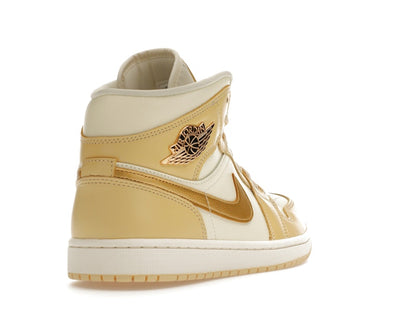 Jordan 1 Mid SE Pale Vanilla Metallic Gold (Women's)