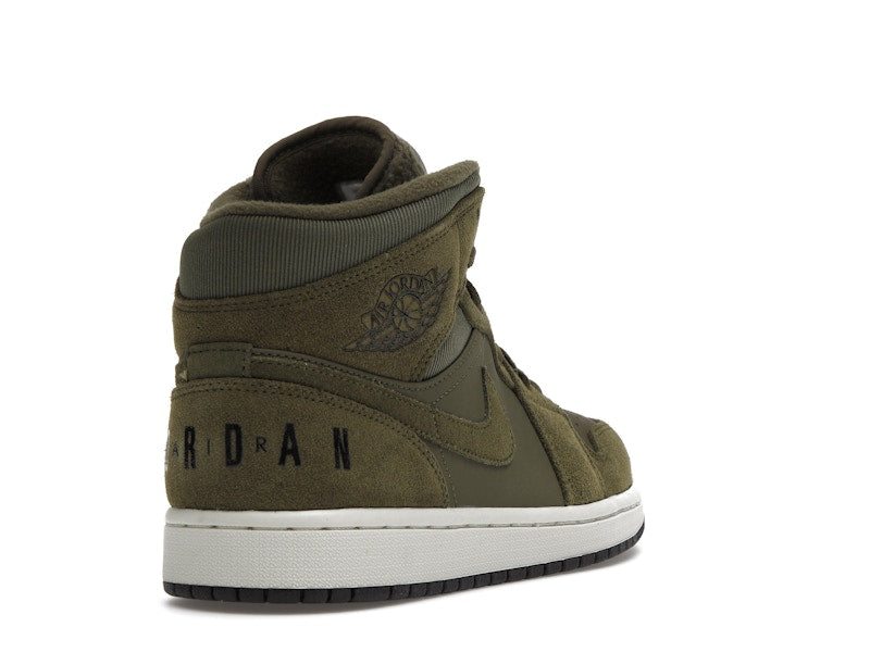 Jordan 1 Mid Olive Canvas (2018)