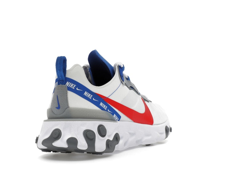 Nike React Element 55 White Game Royal Habanero Red