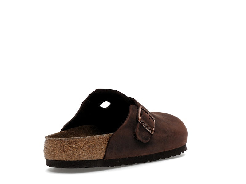 Birkenstock Boston Soft Footbed Oiled Leather Habana Brown