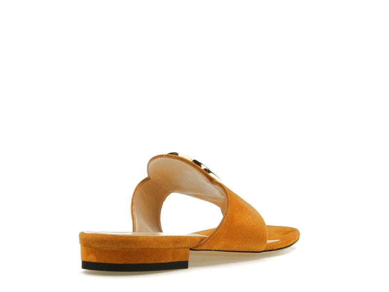Gucci Blondie Thong Sandal Light Brown Suede