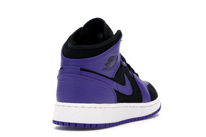 Jordan 1 Mid Black Dark Concord (GS)