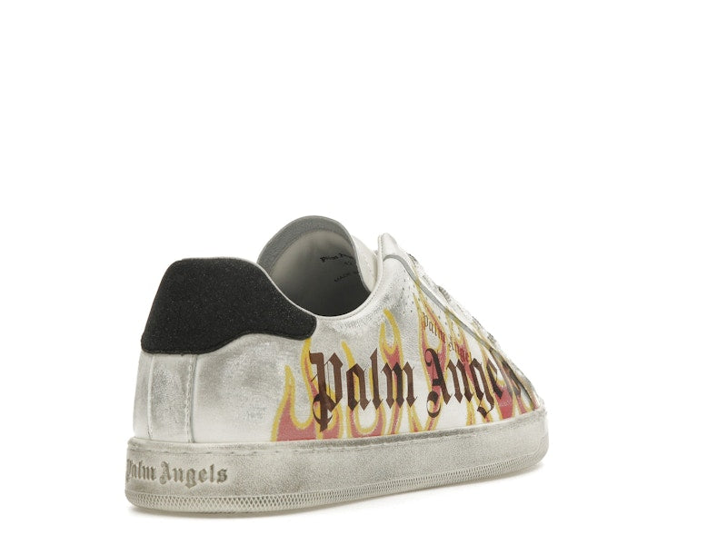 Palm Angels Palm One Low-Top Flame Print White Multi