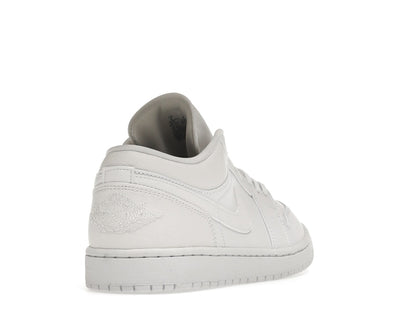 Jordan 1 Low Triple White Tumbled Leather