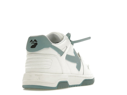 OFF-WHITE Out Of Office OOO Low Tops White Celadon