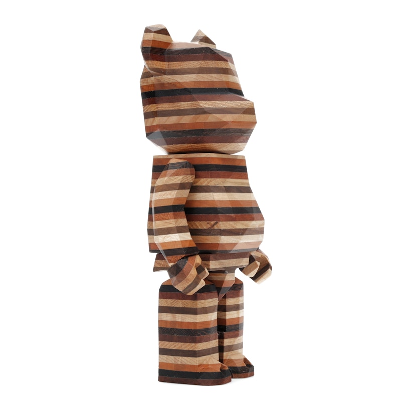 Bearbrick Karimoku Fragment Polygon-Horizon 400% Wood