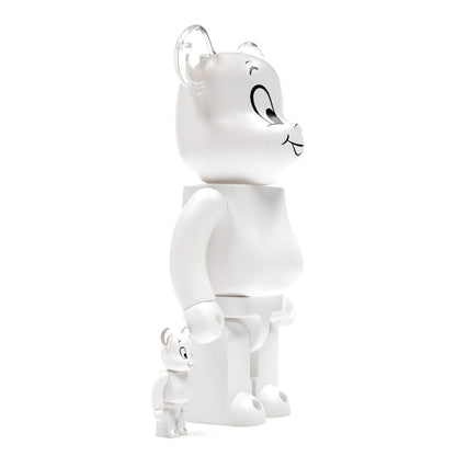 Bearbrick Casper the Friendly Ghost 100% & 400% Set White