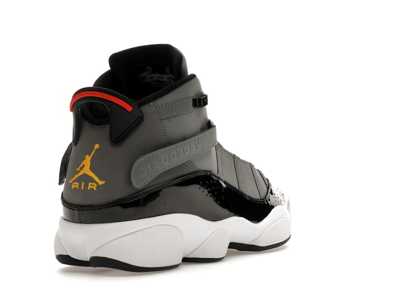 Jordan 6 Rings Smoke Grey Black Red Gold