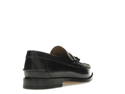 Gucci Tassel GG Canvas Loafers Black Ebony