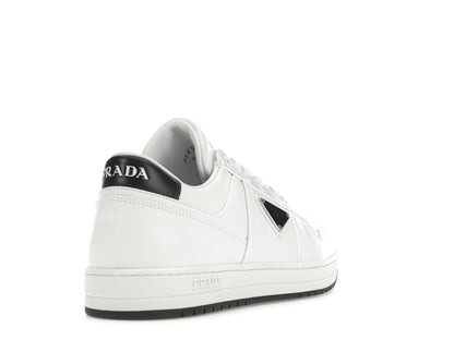 Prada Downtown Low Top Sneakers Leather White White Black